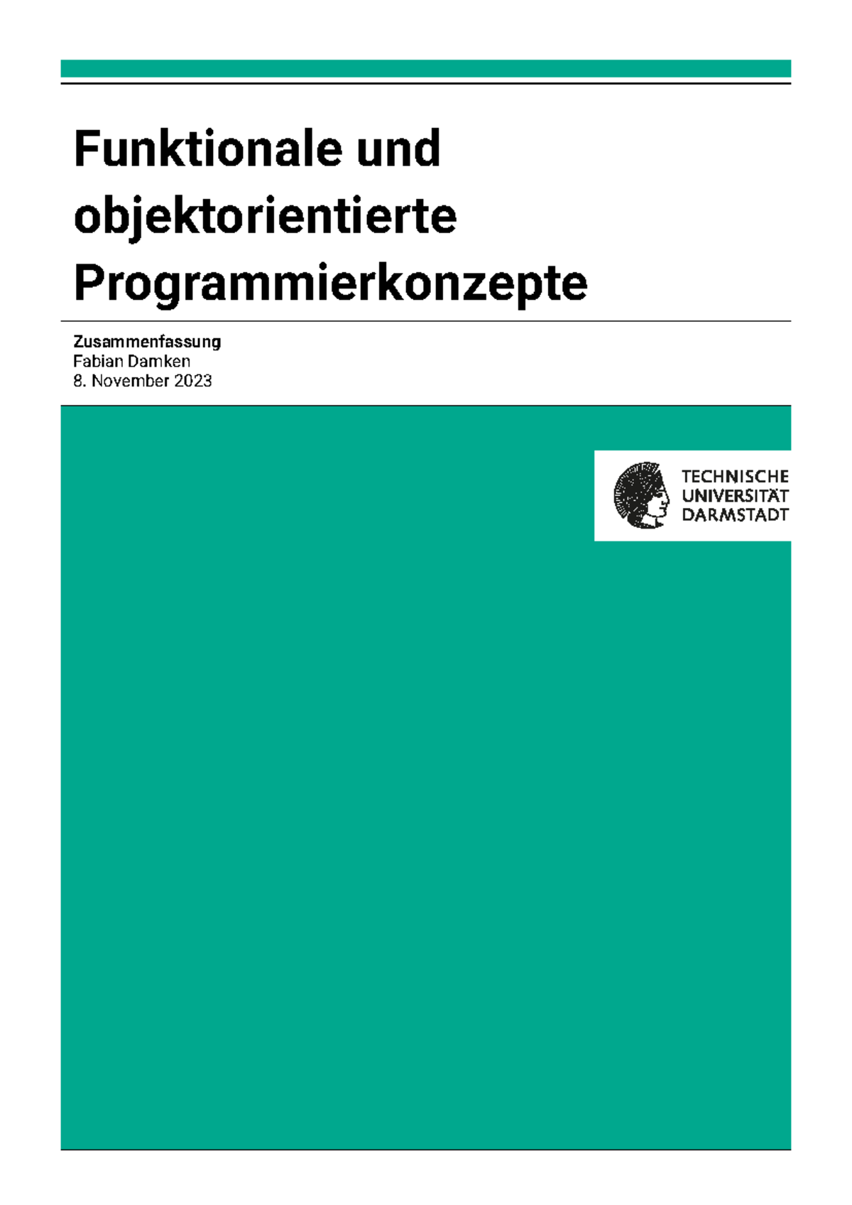 Zusammenfassung zu Algorithmen und Datenstrukturen: FOP ...