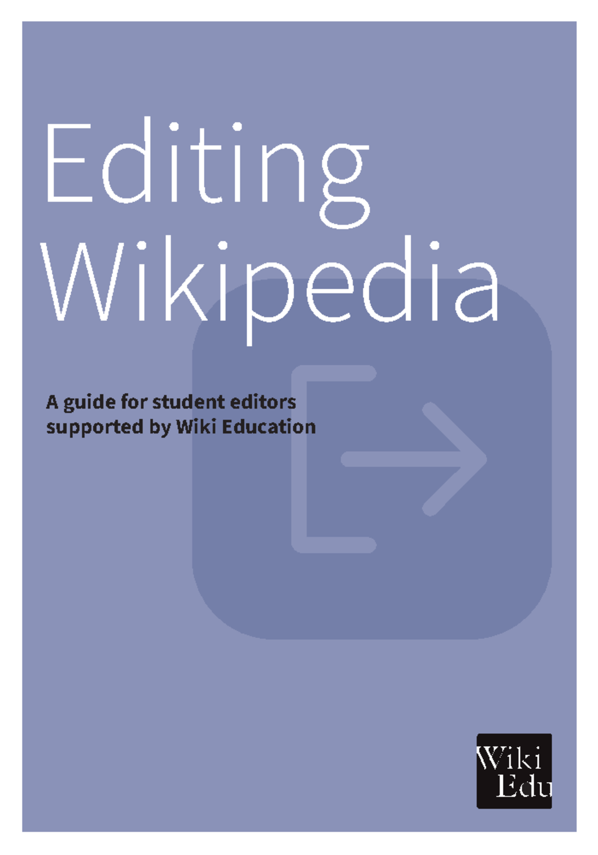Editing Wikipedia brochure (Wiki Education Foundation)(2017 ) - Editing ...