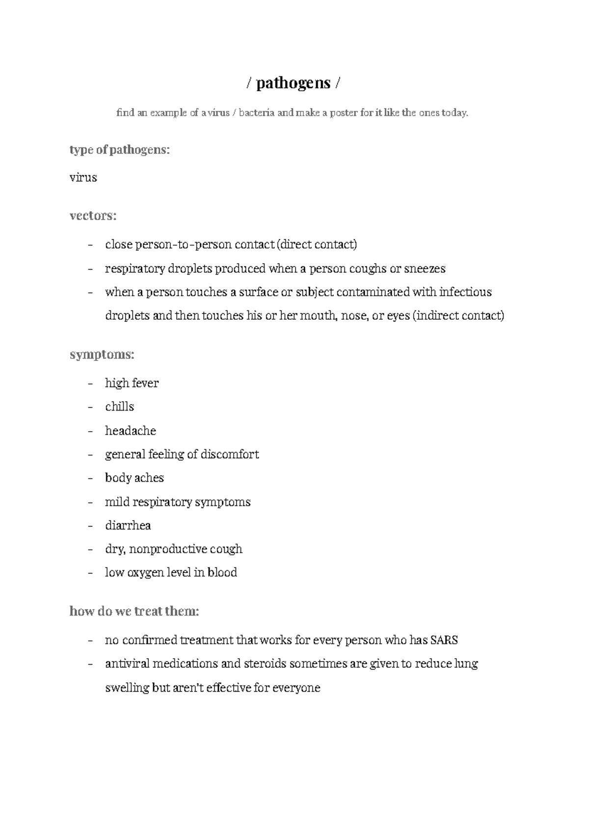 Pathogens - / pathogens / find an example of a virus / bacteria and ...