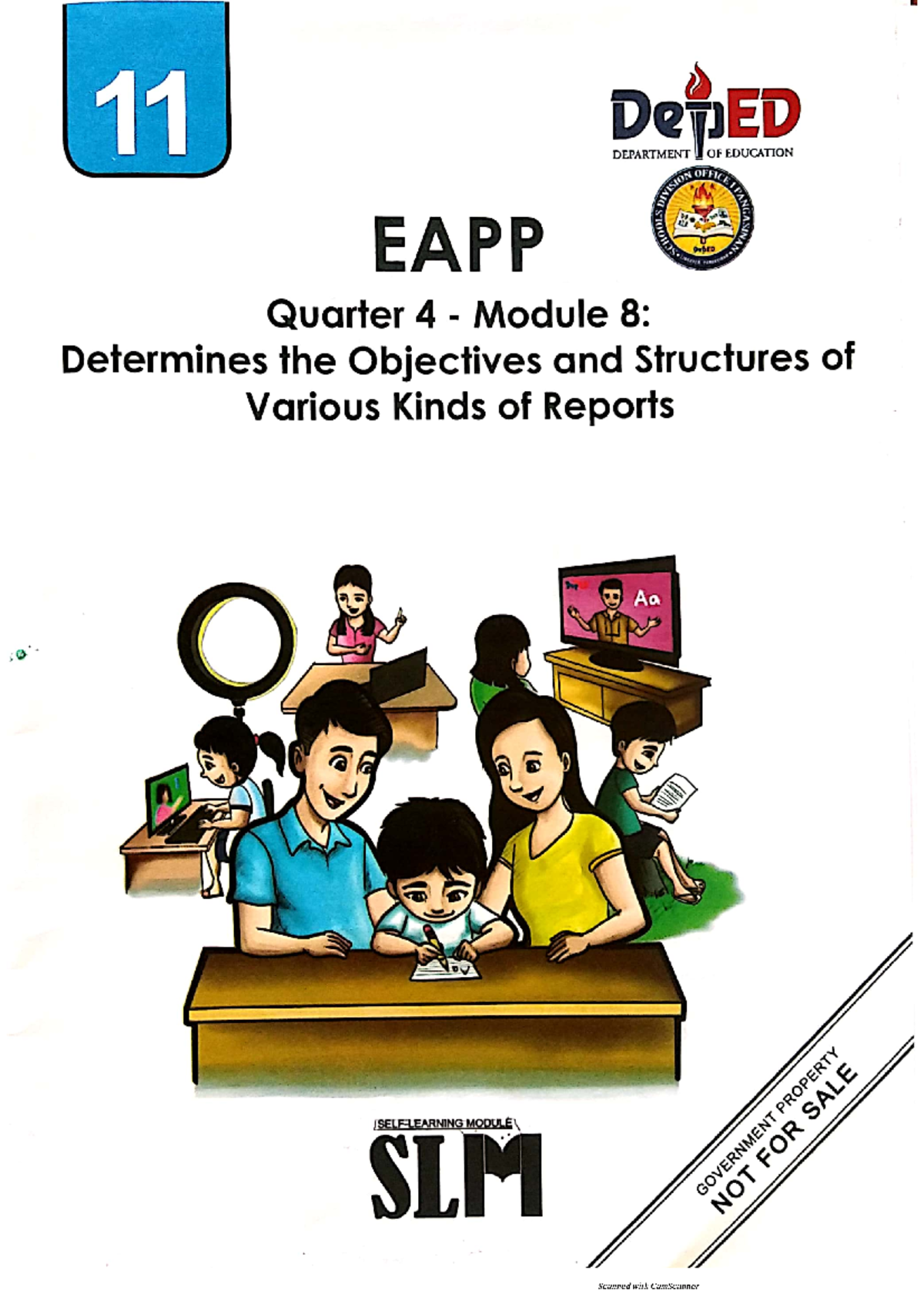 EAPP Quarter 4 Module 8 - Study it properly and enjoy it Study it ...