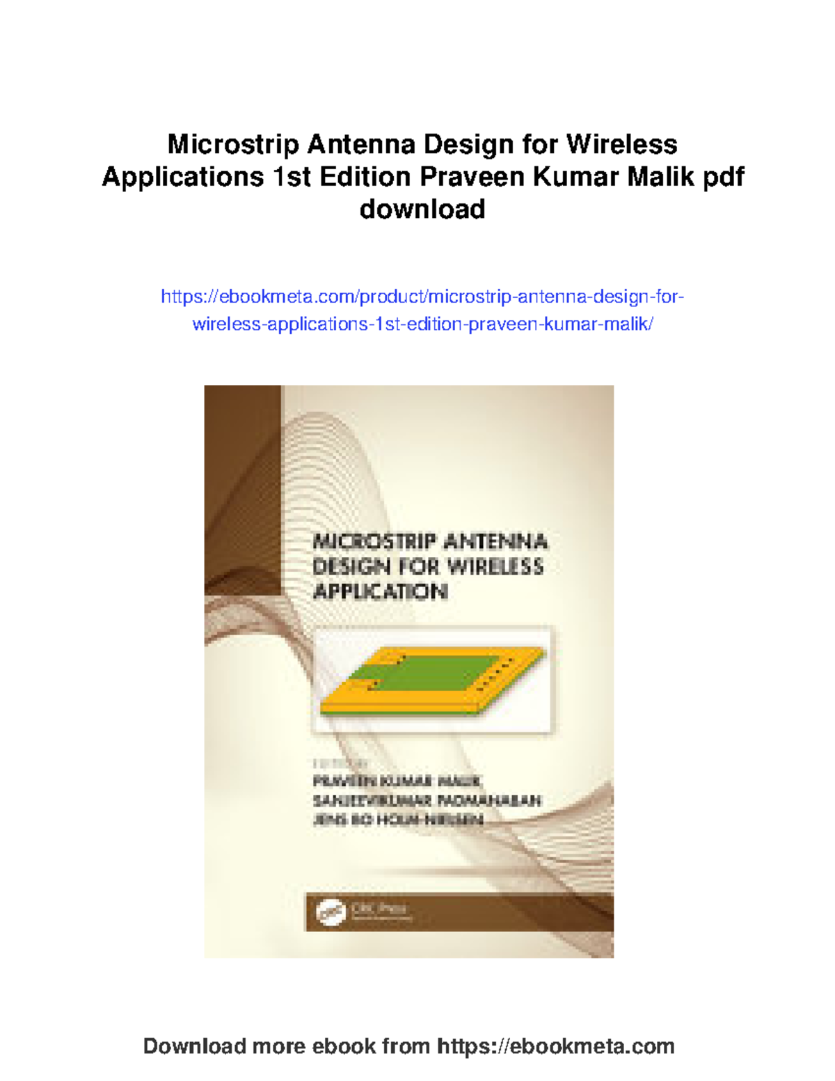 Microstrip Antenna Design for Wireless Applications - 1st Edition Guide ...