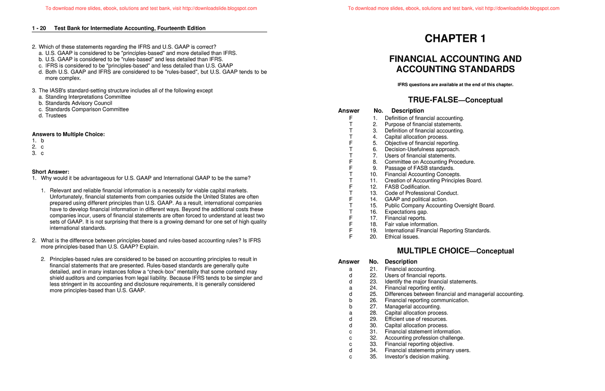 Kupdf - accounting - Test Bank for Intermediate Accounting, Fourteenth ...