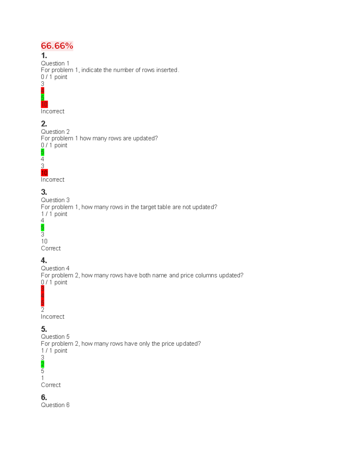 Coursera - Data Warehouse Quiz Questions and Answers - Studocu