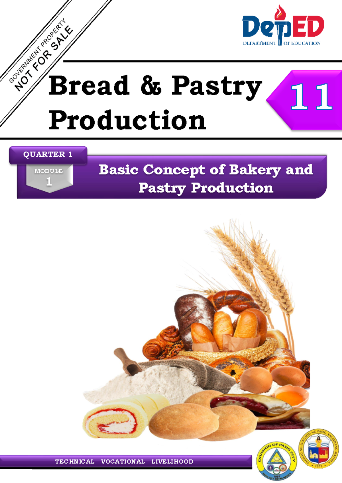 TVL BPP M1 - Basic Concepts in Bread and Pastry Production - Studocu