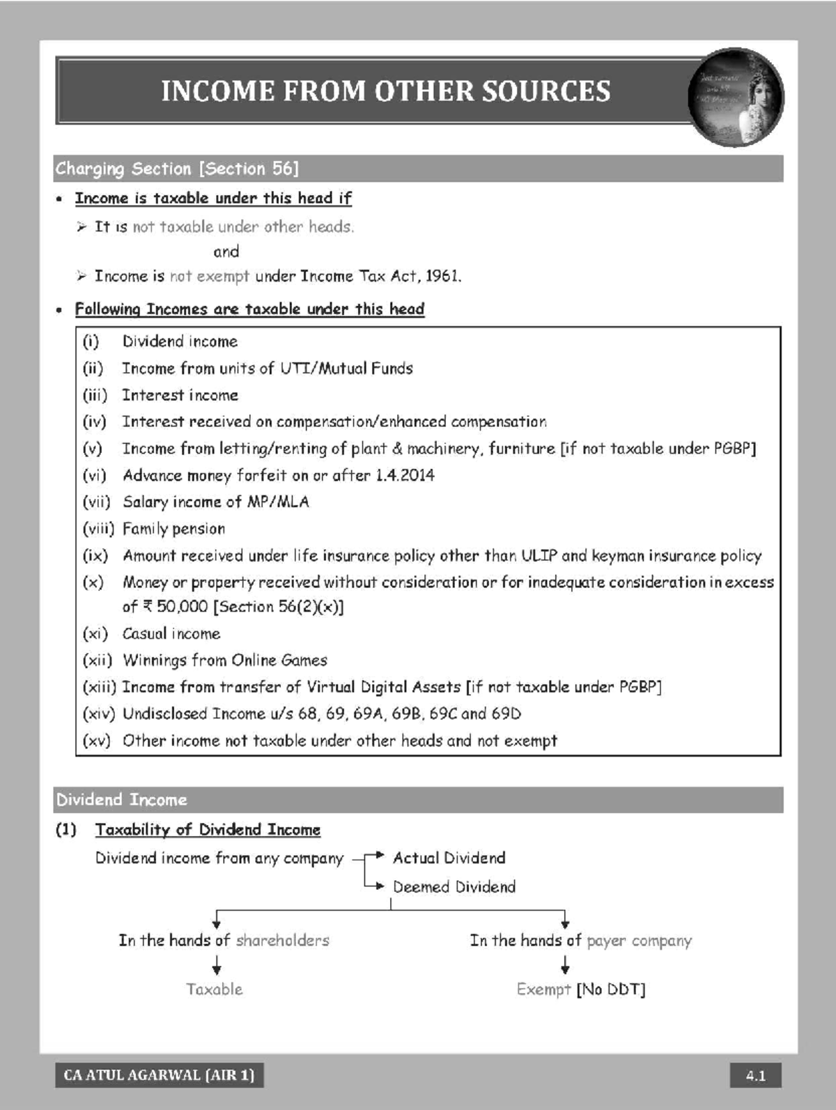Income from Other Sources: Taxation Overview and Key Points (IFOS ...