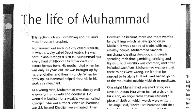 The Life of Muhammad: Key Insights and Notes - Studocu