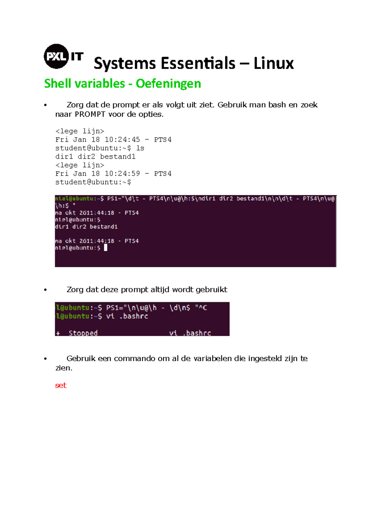 Shell variables - Systems Essentials – Linux Shell variables ...