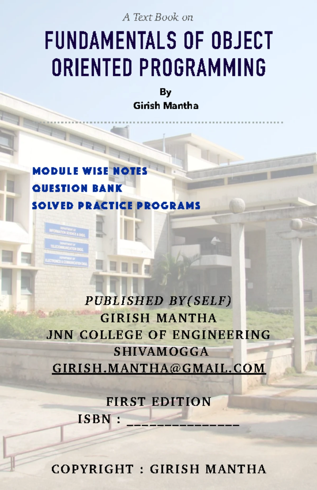 Opps with c++ by Girish Mantha - OOPS with C++ - A Text Book on ...
