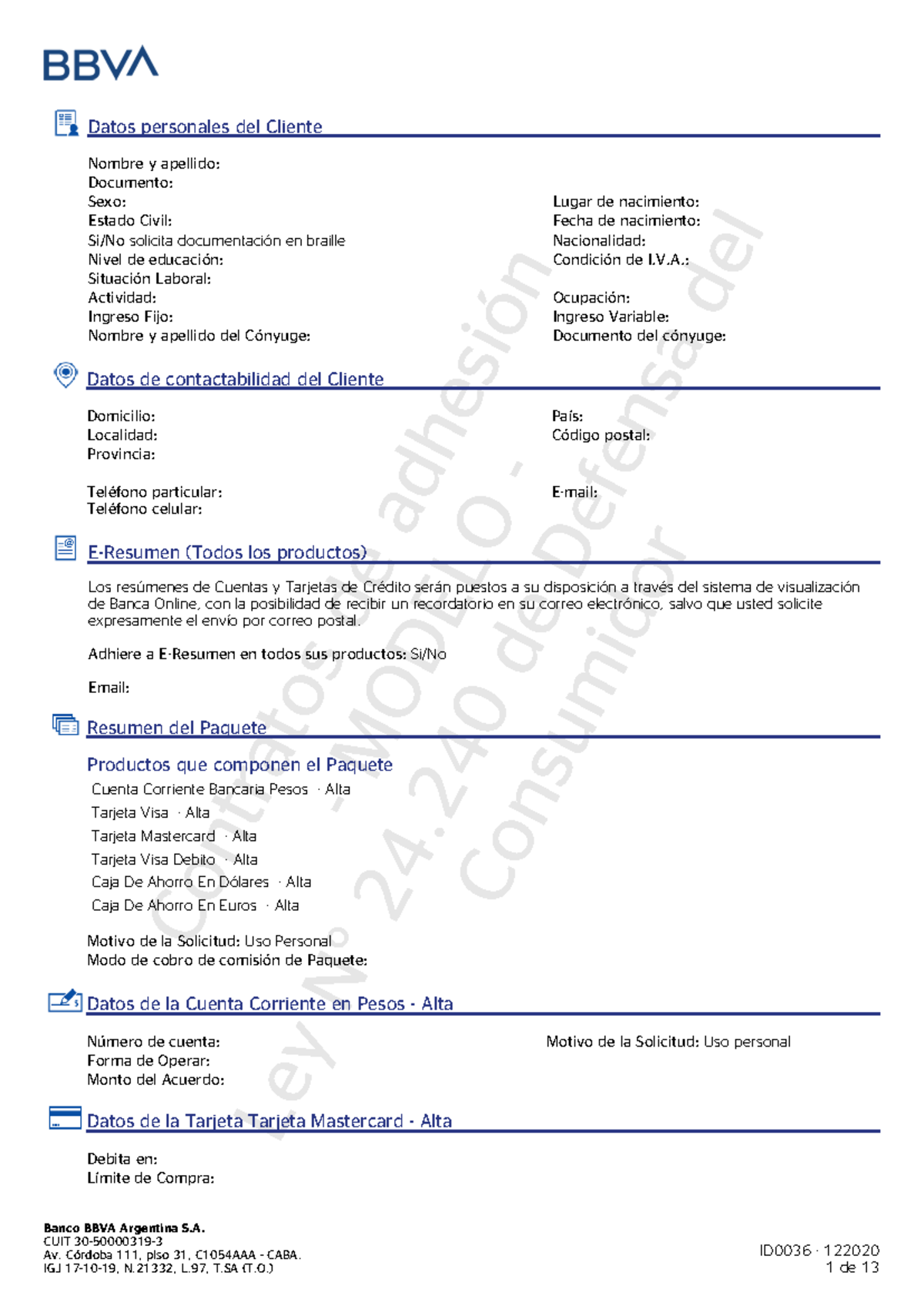 Contrato de adhesion - modelos - Contratos de adhesi ó n - MODELO - Ley ...