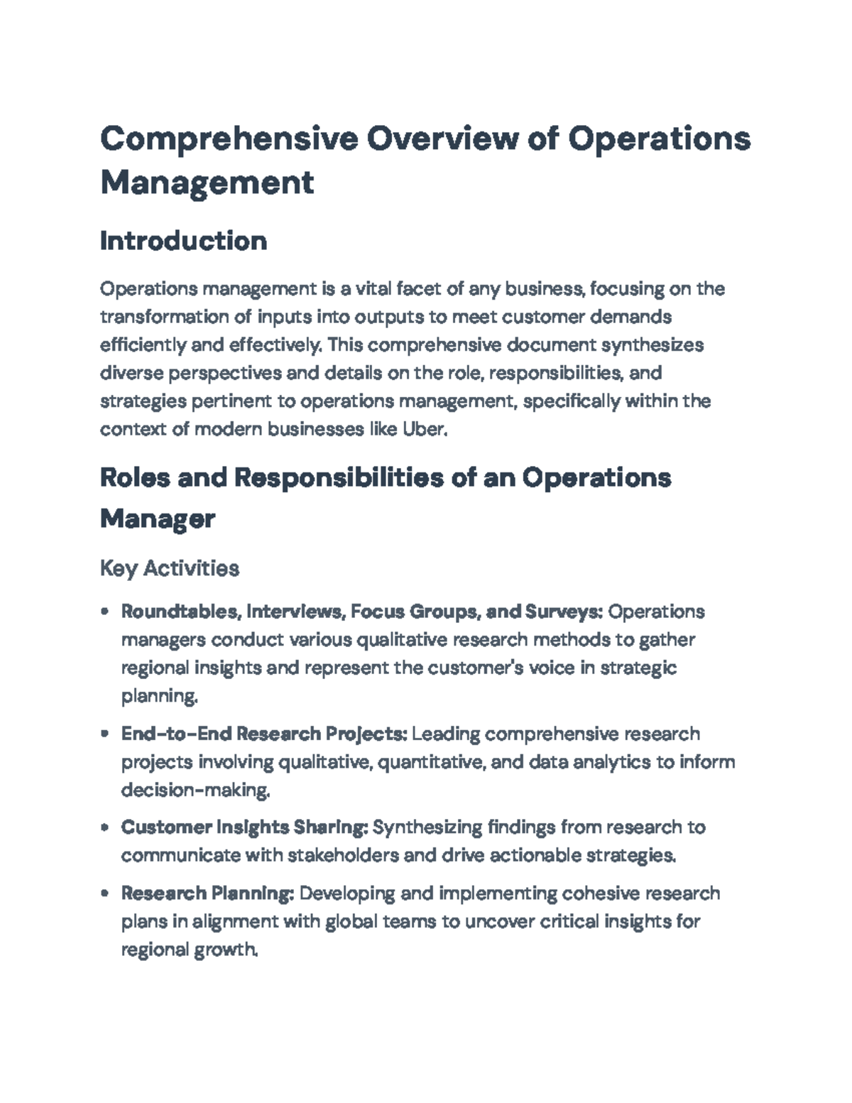 Comprehensive Guide to Operations Management Strategies and Best ...