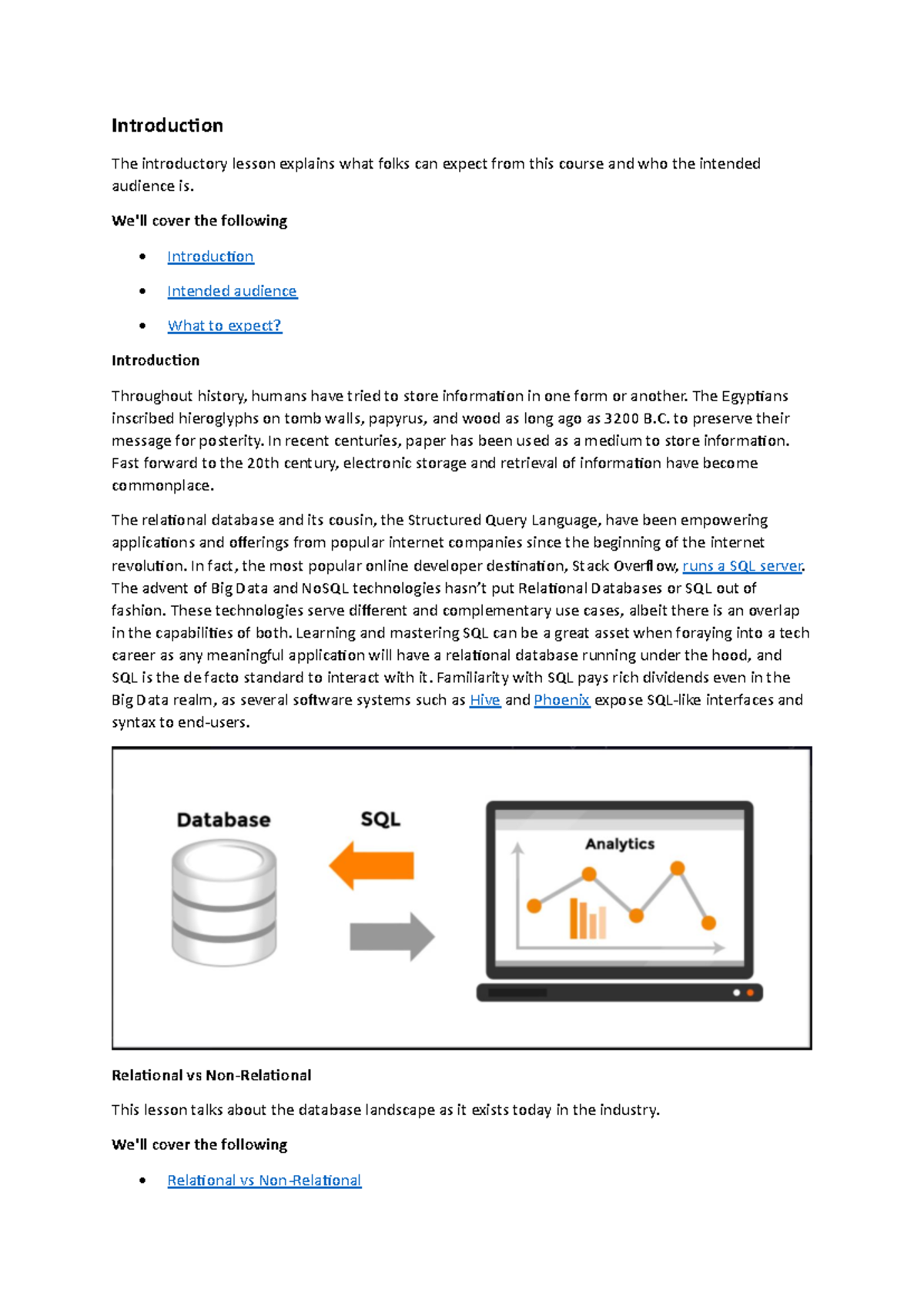 Unit 1 Notes - Introduction The introductory lesson explains what folks ...