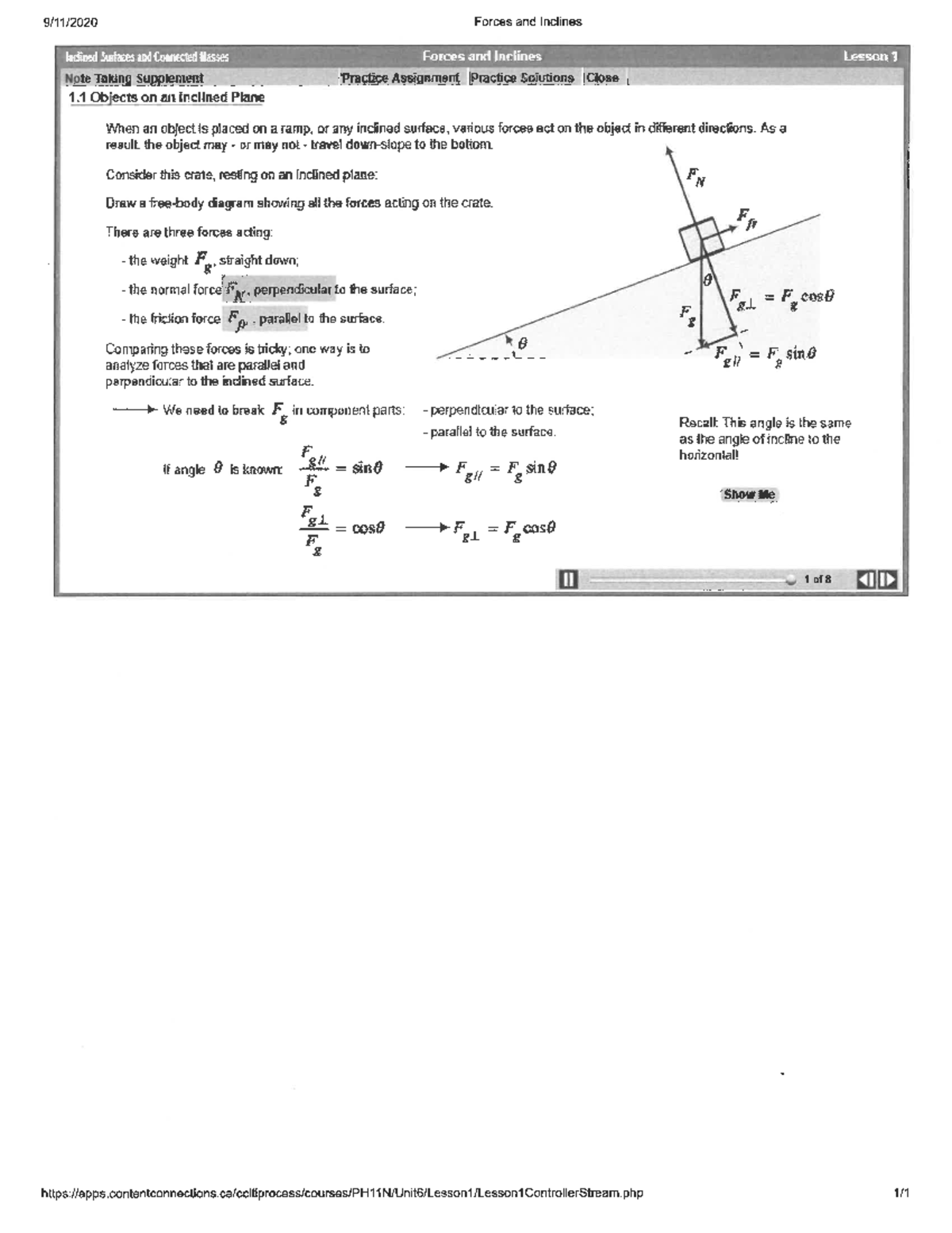 Final Exam Review Notes for Course ABC123: Forces and Inclines - Studocu