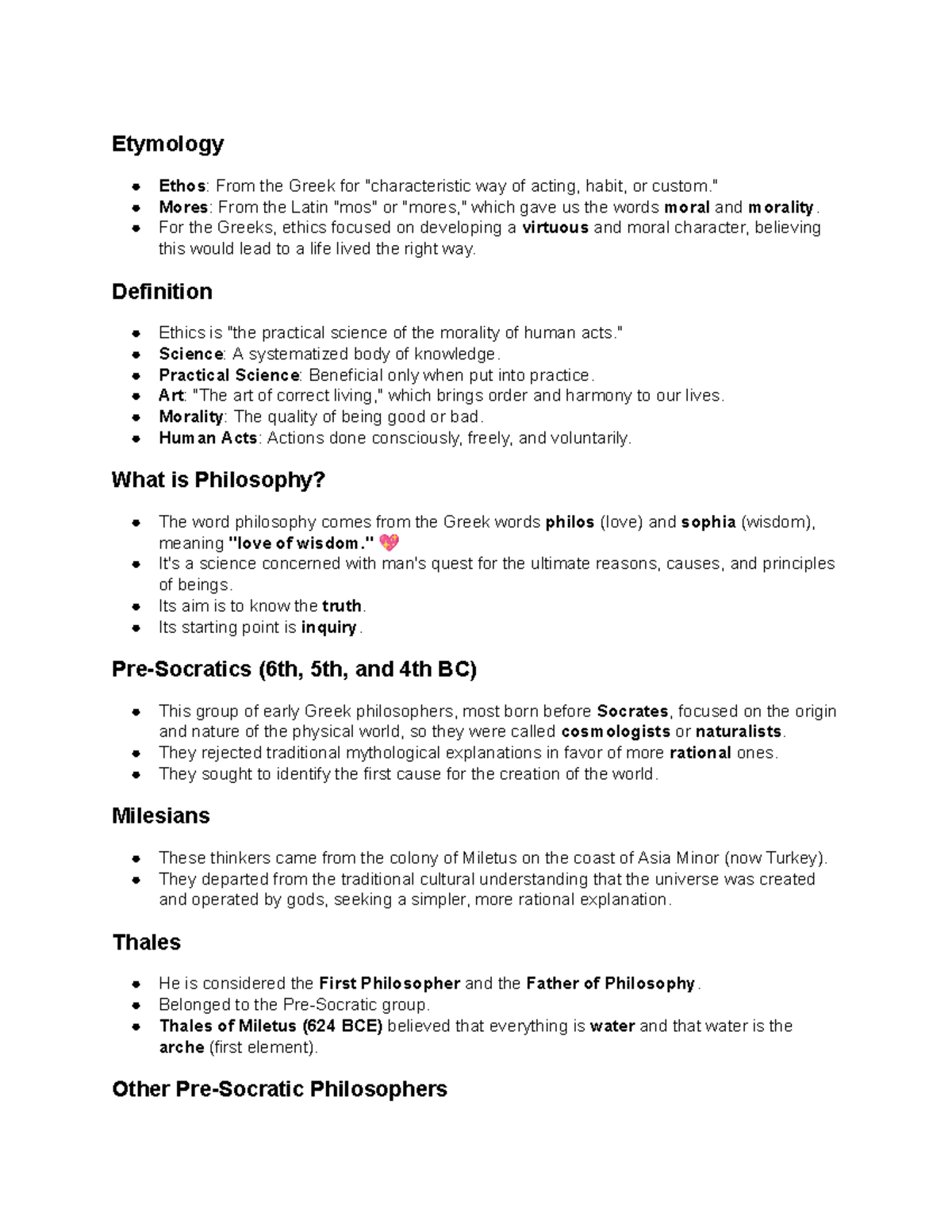 Module 1 - Introduction to Ethics and Philosophy Concepts - Studocu