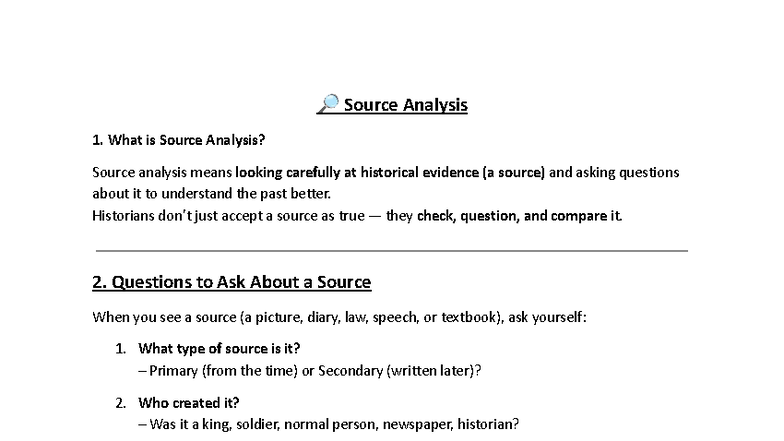 🔎 Source Analysis - 🔎 Source Analysis 1. What is Source Analysis ...
