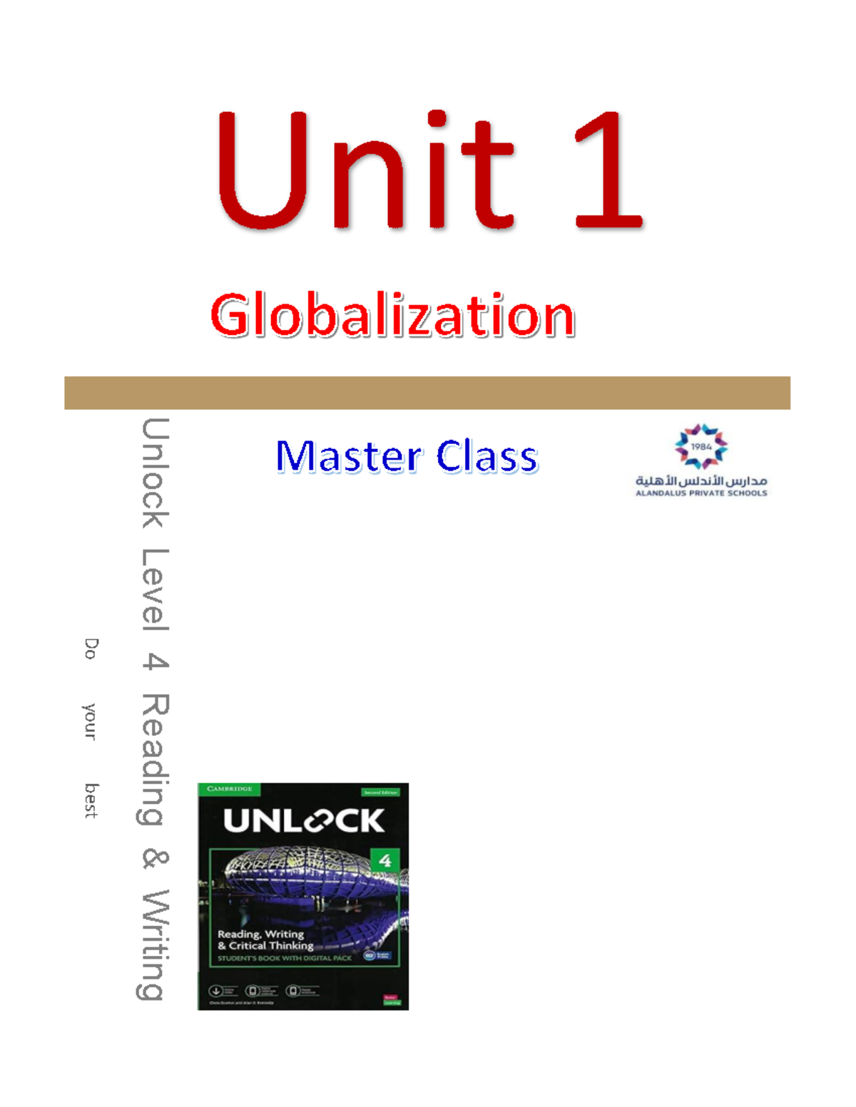 Unit 1 Unlock Level 4 Reading & Writing Vocabulary Guide - Studocu