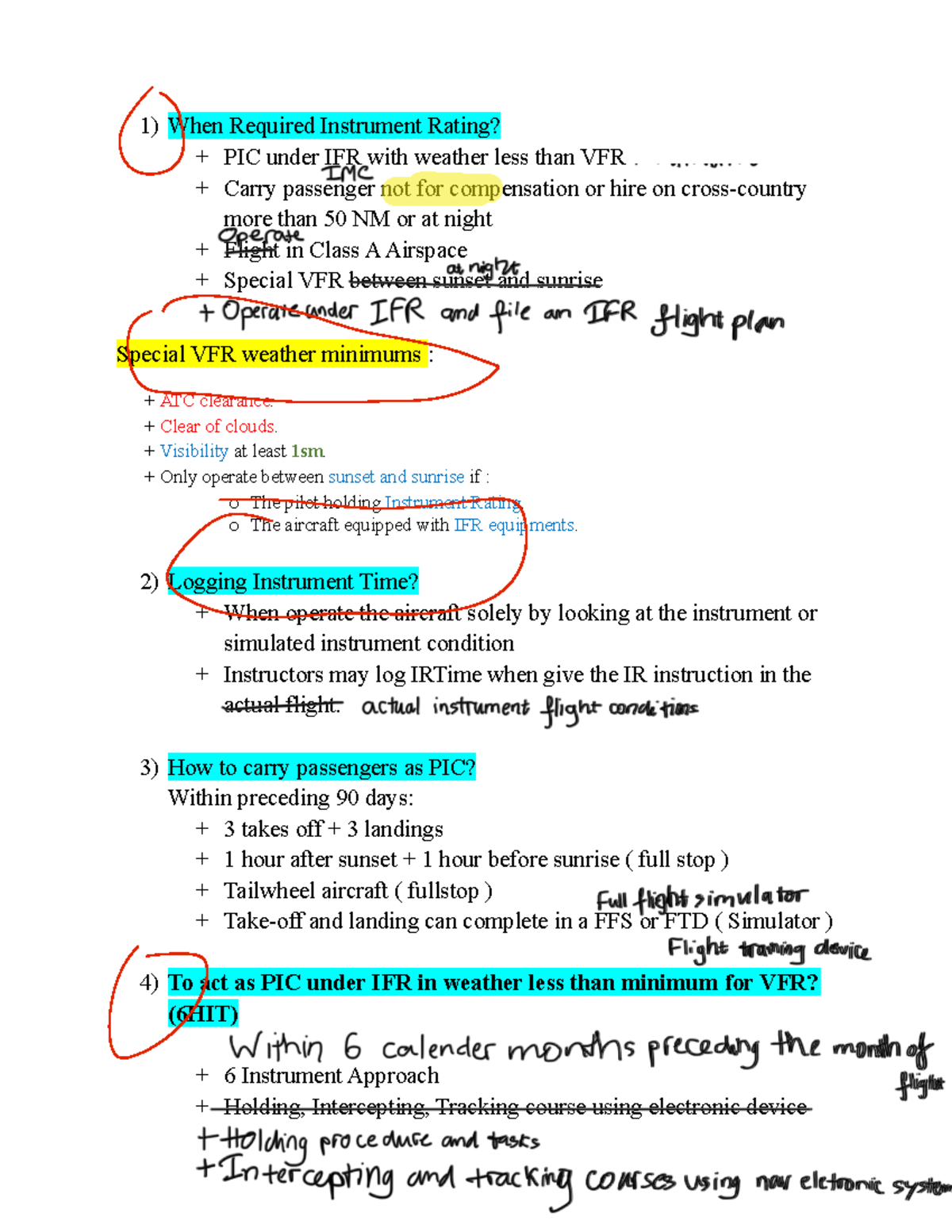 Instrument Rating Requirements and Procedures (Stage 1) - Studocu