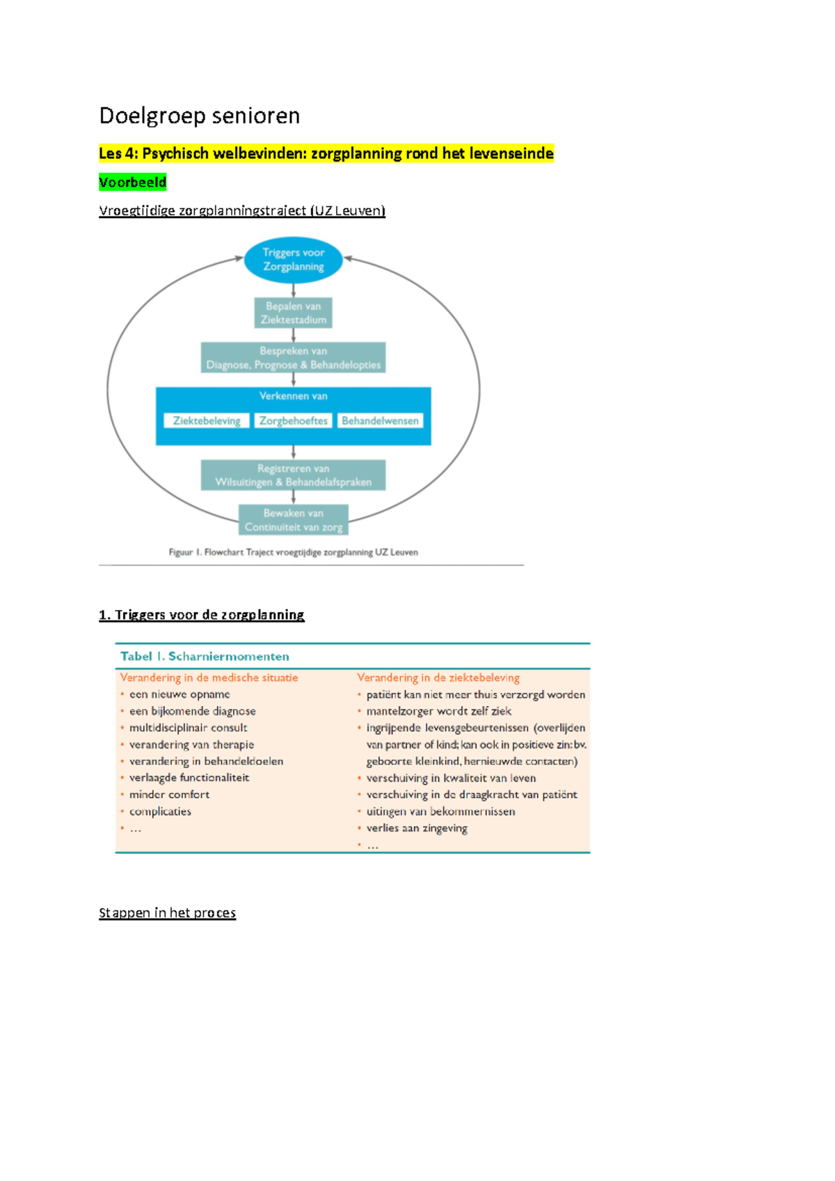 Les 4 - voorbeeld vroegtijdige zorgplanning PDF - Doelgroep senioren ...