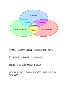 essay questions for social development