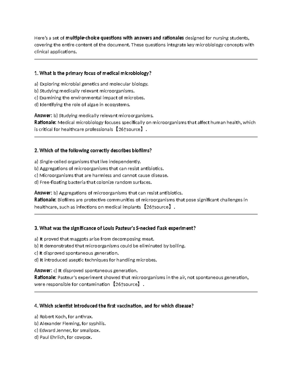 Quiz 1 - Practical Questions on SLE and Immune Responses - Studocu