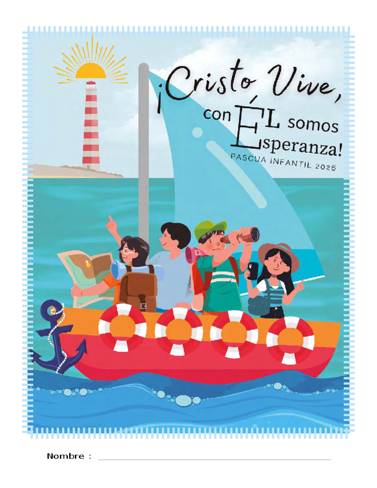 Folleto Infantil 2026: Peregrinación de Esperanza en la Pascua - Document Preview