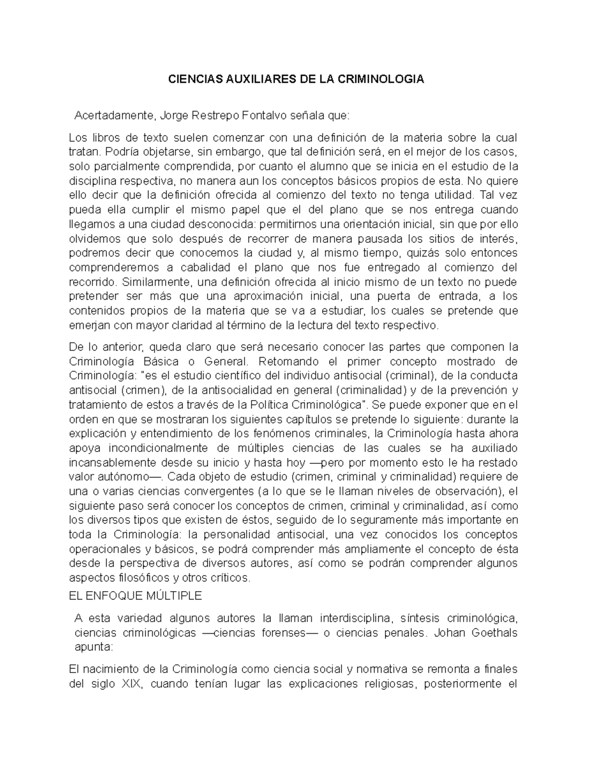 Ciencias Auxiliares en Criminología: Un Estudio Integral y Contextual ...