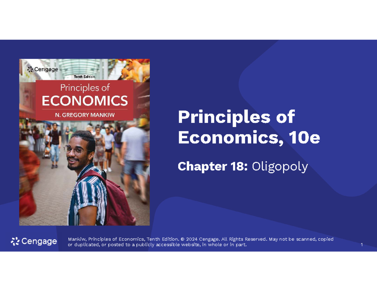 ECO203: Oligopoly and Market Strategies - Principles of Economics