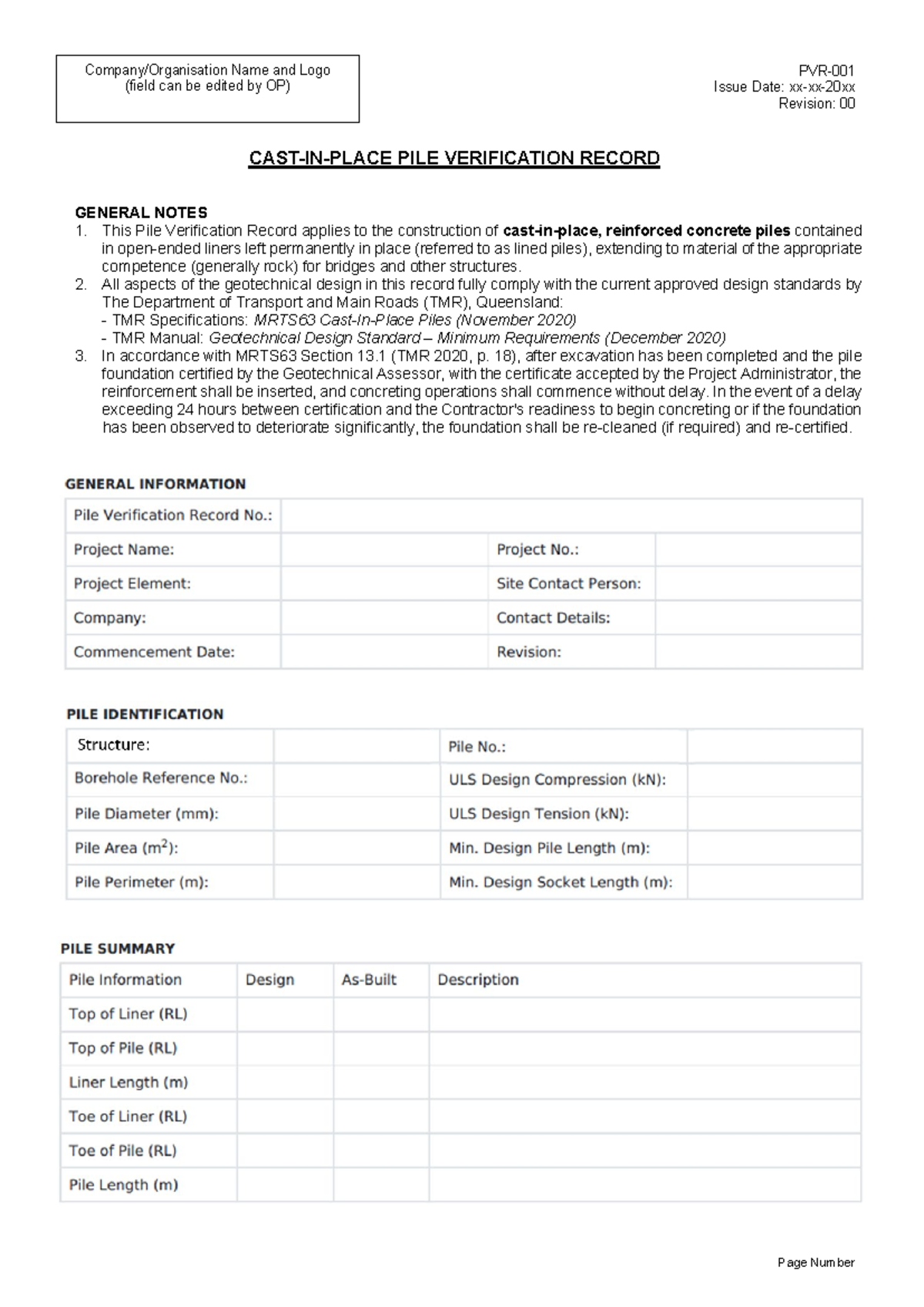 240419 PDF Template for PVR - PVR- Issue Date: xx-xx-20xx Revision: 00 ...
