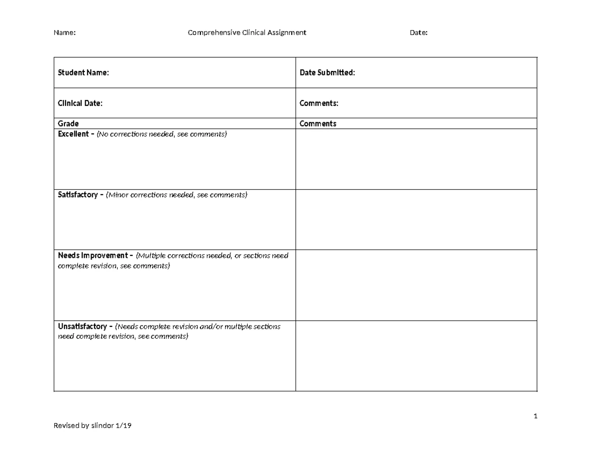 ICU Rotation Report and Guidelines revised 2017 1 - Broward College ...