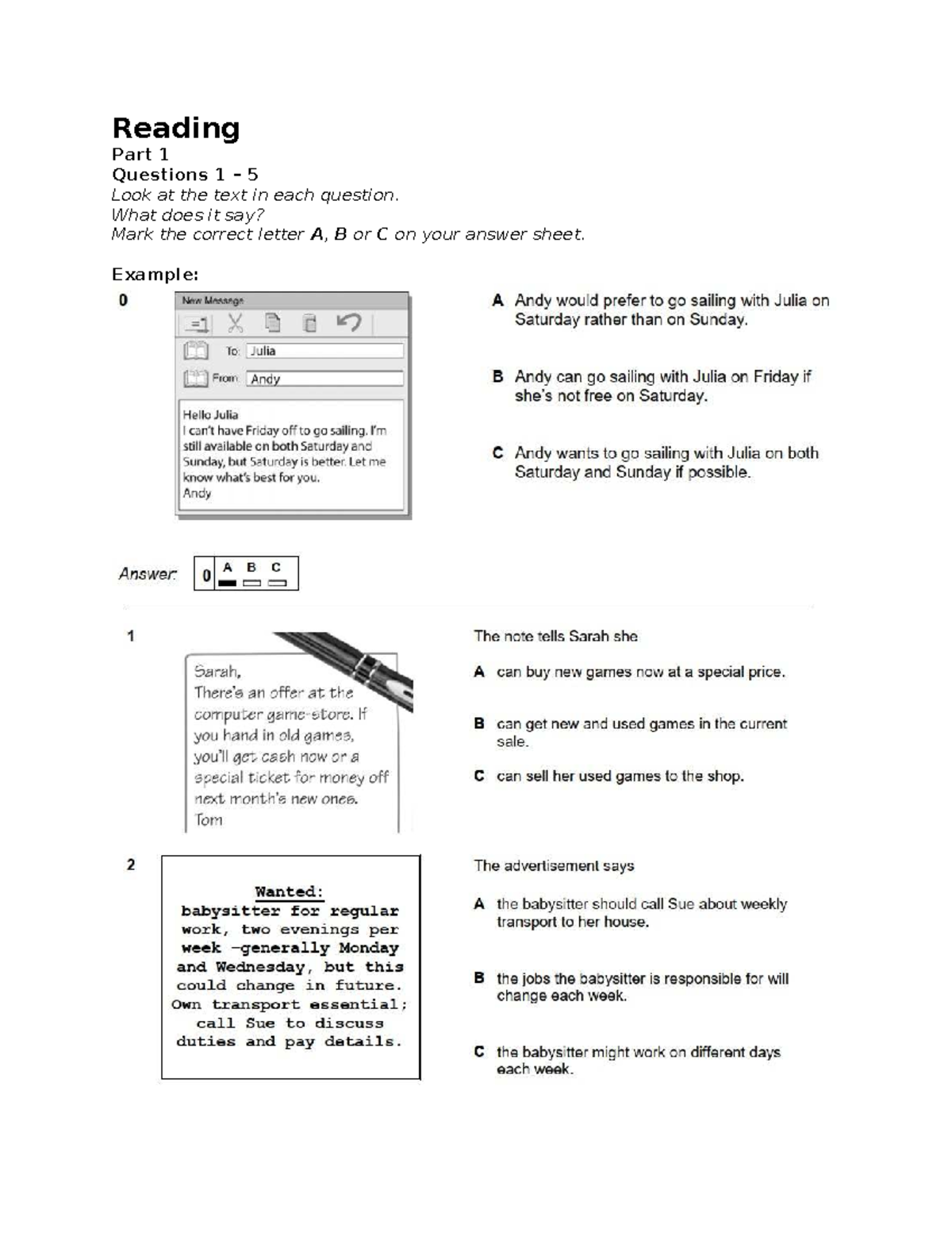 Reading Homework 1 - Questions & Answers for Text Comprehension - Studocu