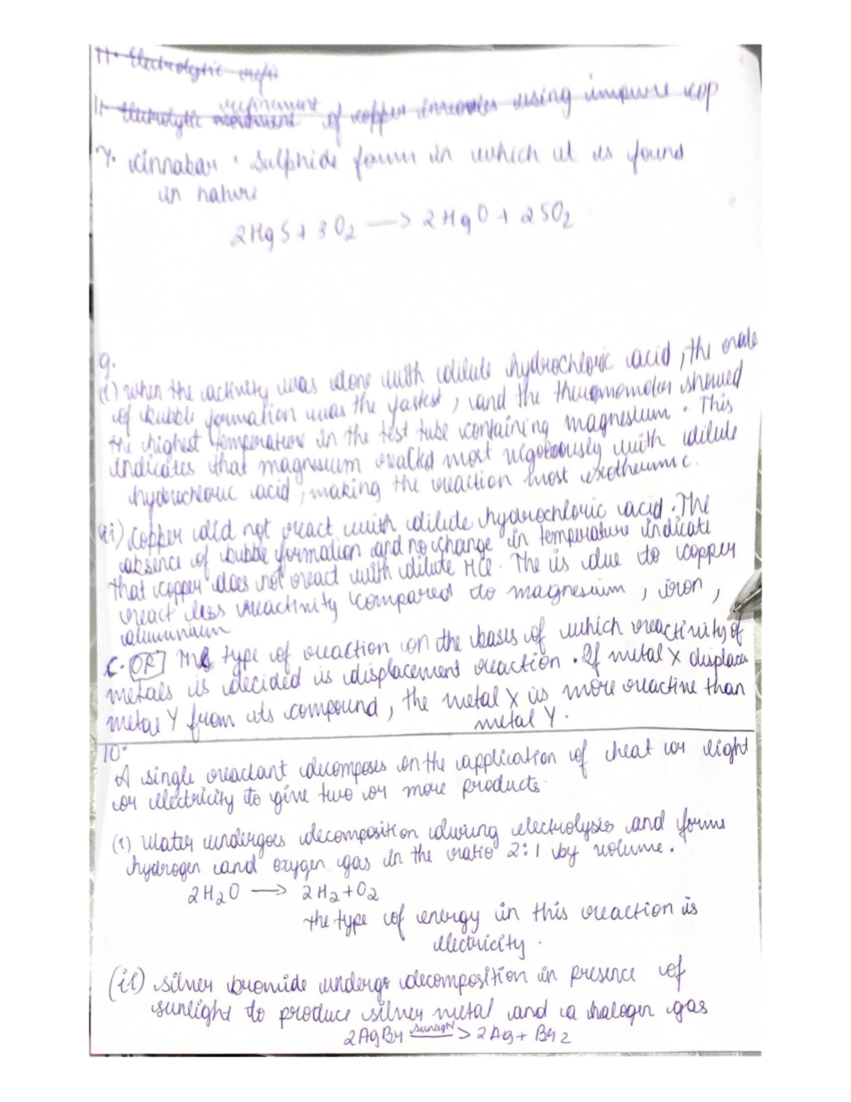 Chem 101 - Exam 2 Essay Notes and Questions on Copper Refinement - Studocu
