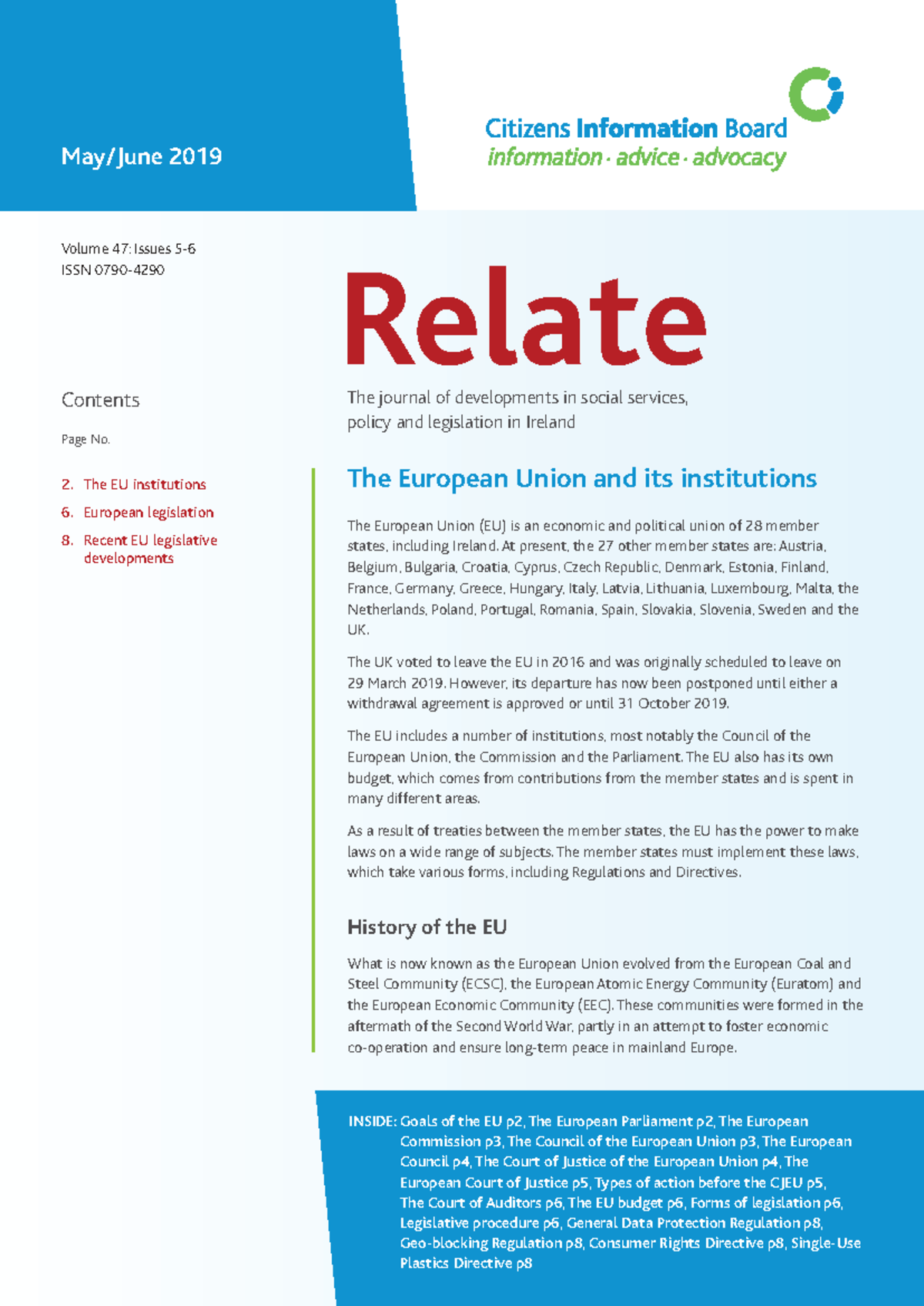 EU Structure and Functions: Insights on Institutions and Legislation ...