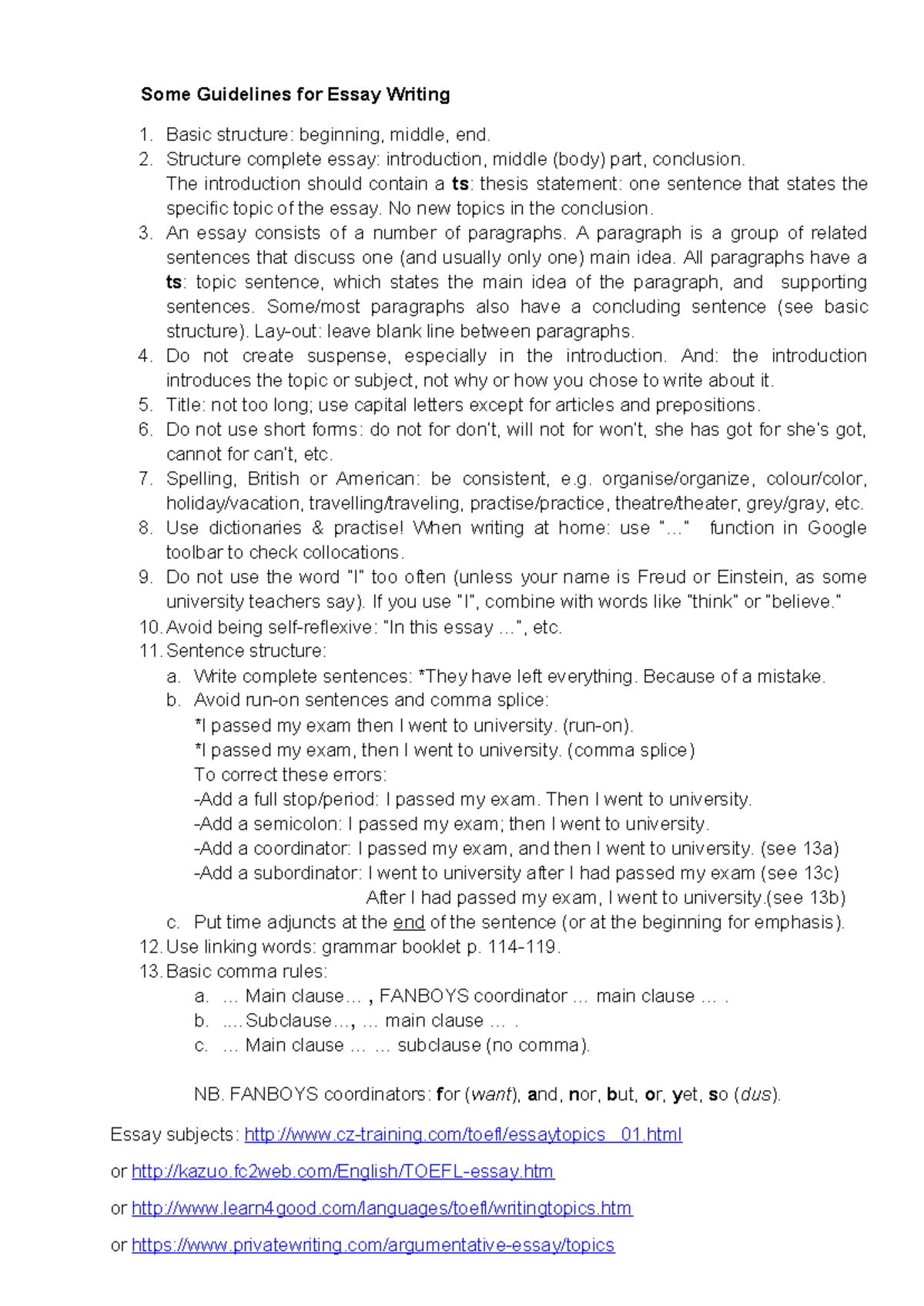 Guidelines for Essay Writing (2024) - Structure & Tips - Studeersnel