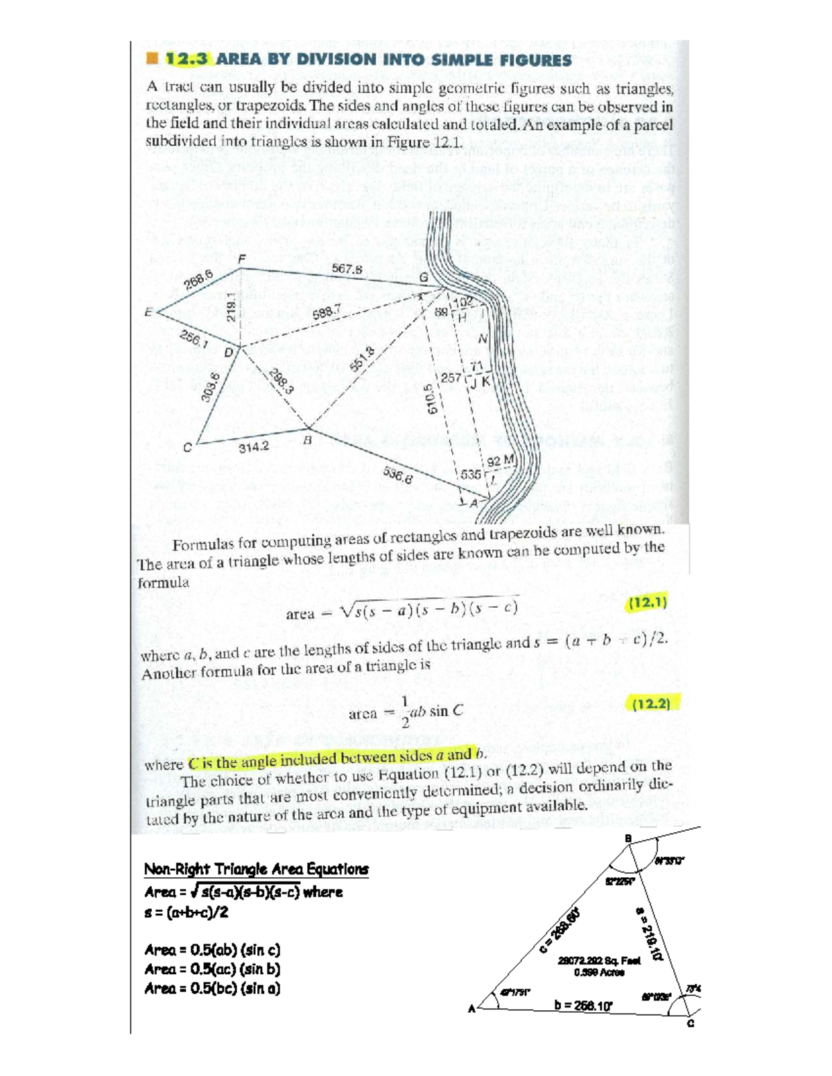 Chapter 12.3 - Area Division into Simple Figures (F567) - Studocu