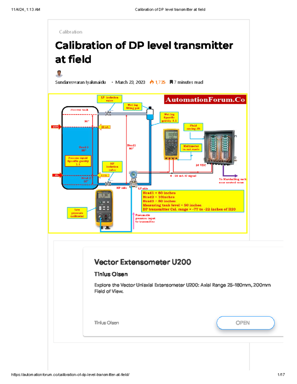 calibration-procedure-for-dp-level-transmitter-at-field-eng-101-studocu