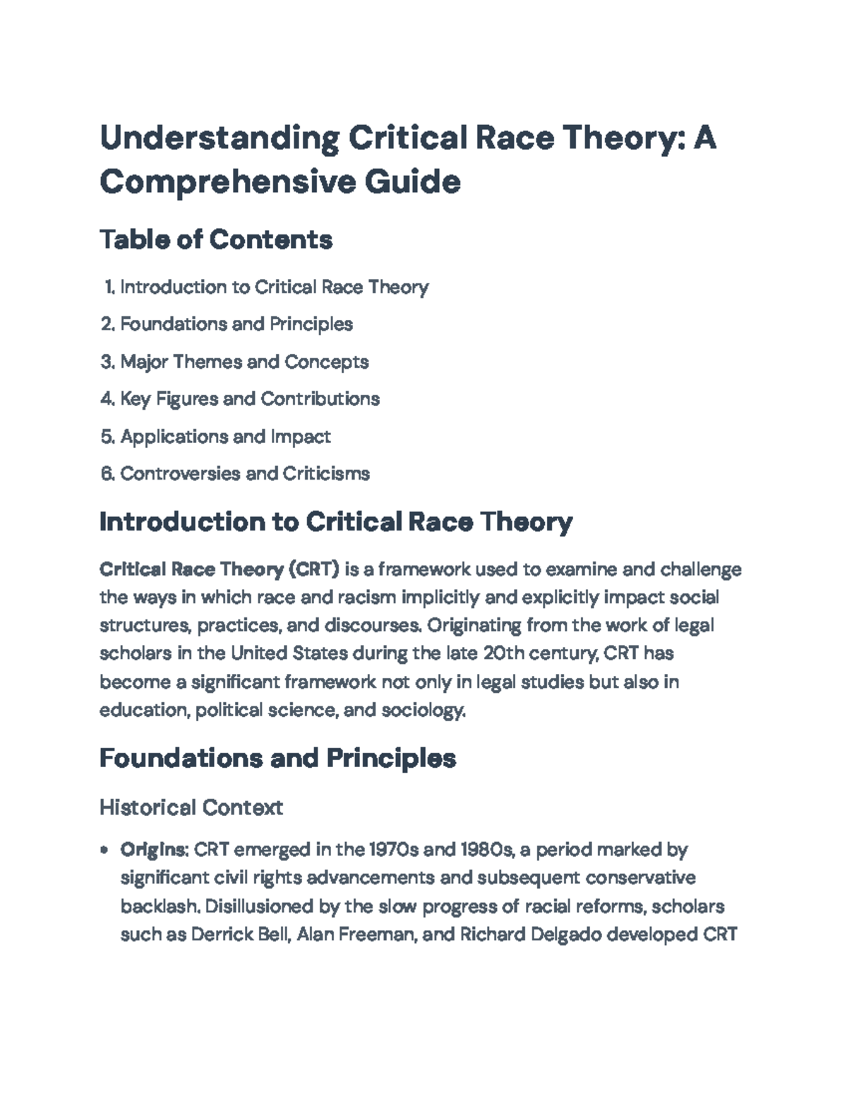 Understanding Critical Race Theory: A Comprehensive Guide - Originating ...