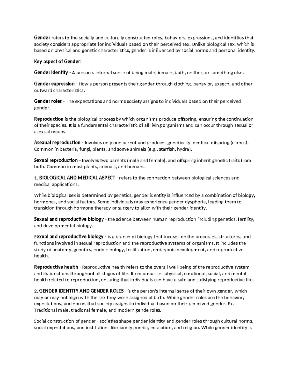 Gender refers t WPS Office - Gender refers to the socially and ...