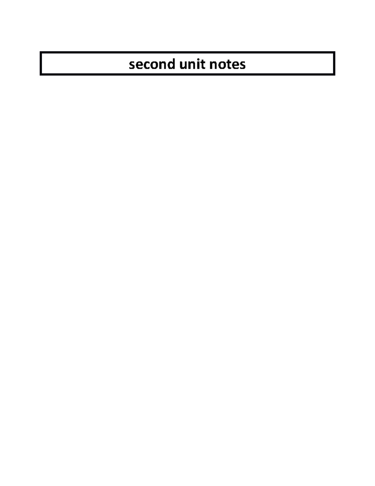 unit 2 - congress, presidency - second unit notes intro to congress ...