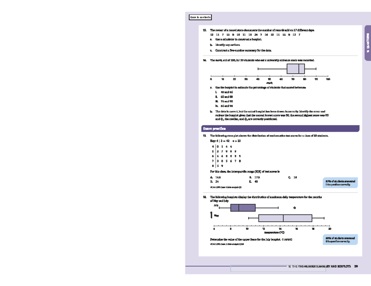 SNOILS3ND Box Plots Exam Practice Questions - Studocu