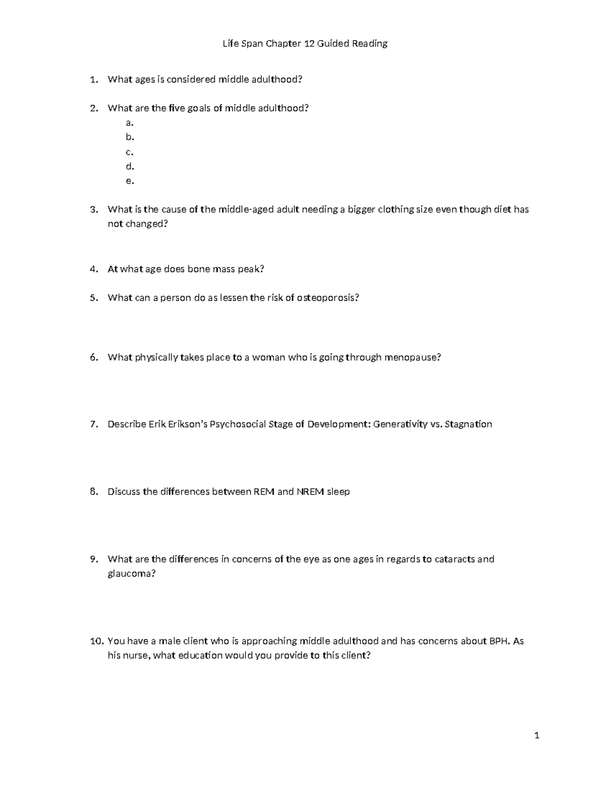 Life Span Chapter 12 Guided Reading - Life Span Chapter 12 Guided ...