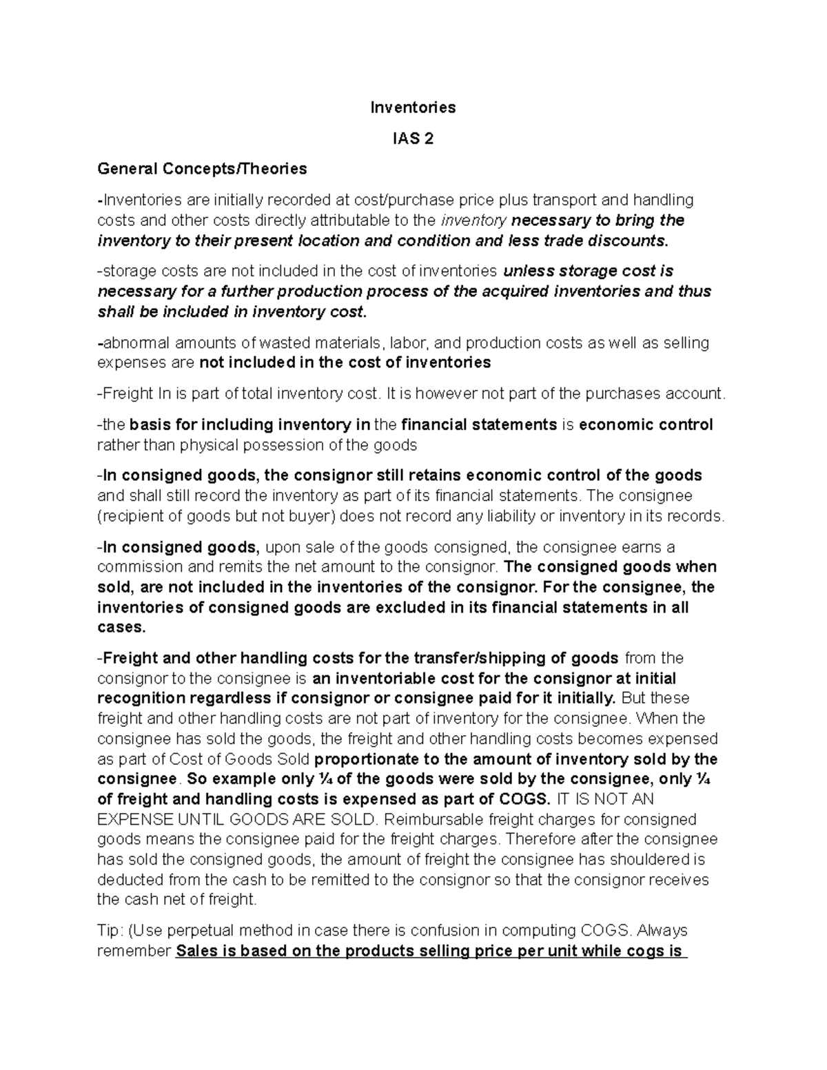 IAS 2: Comprehensive Study on Inventory Costing Methods & Concepts ...