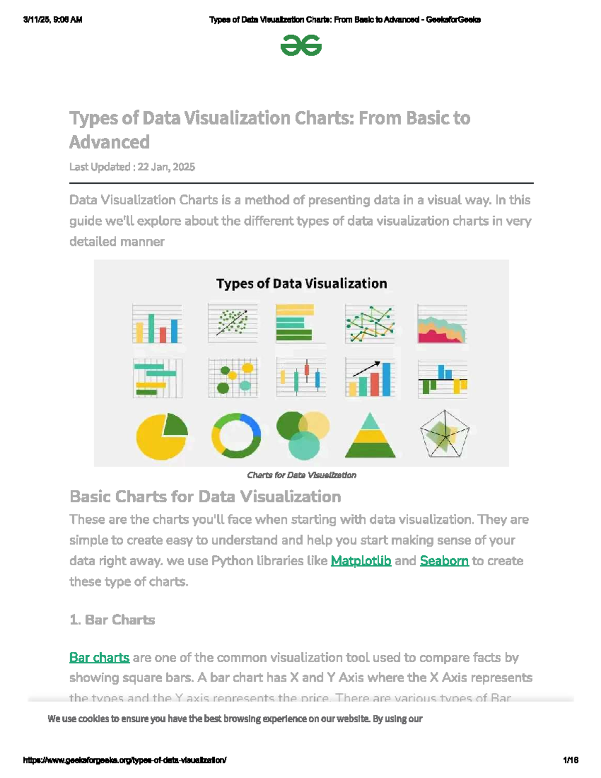 Data Visualization Techniques: From Basics to Advanced Charts (MATH 101 ...