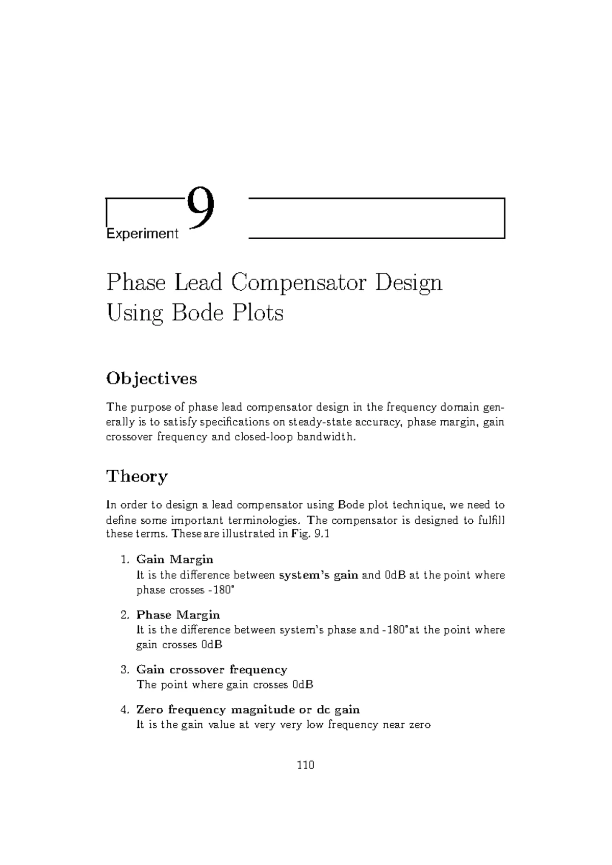 LCS 7th Lab Manual: PID Controller Design & MATLAB Implementation - Studocu