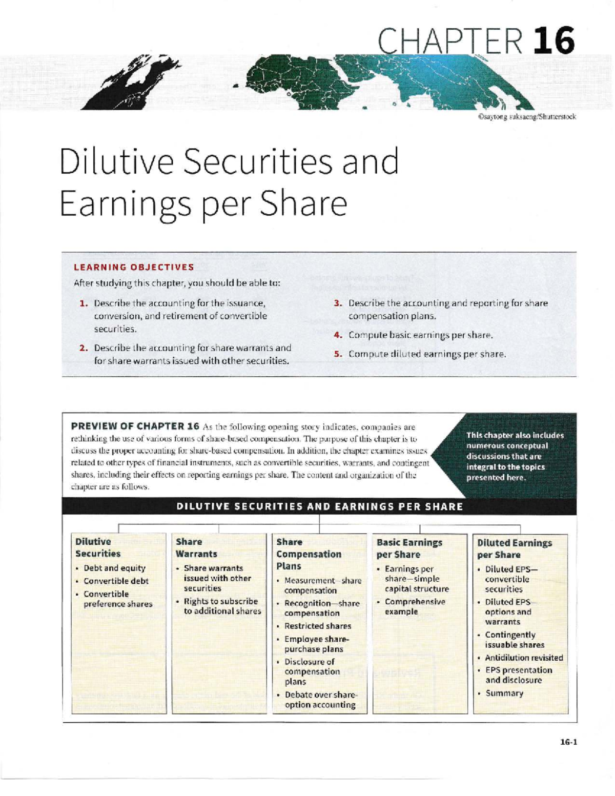 Ch 16 Dilutive Securities and EPS Summary & Insights Kieso Edisi 3 m ...