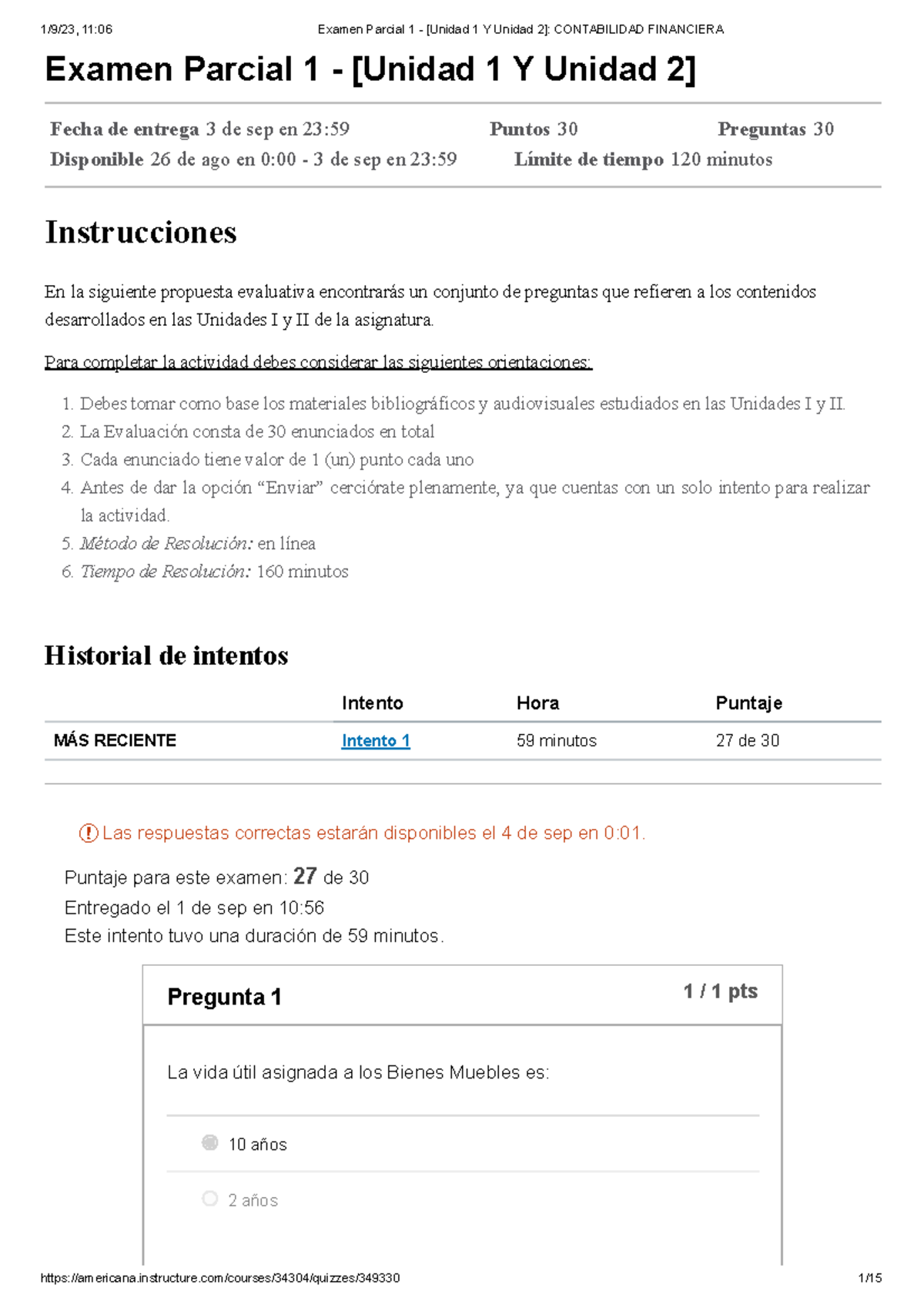 Examen Parcial 1 - [Unidad 1 Y Unidad 2] Contabilidad Financiera ...