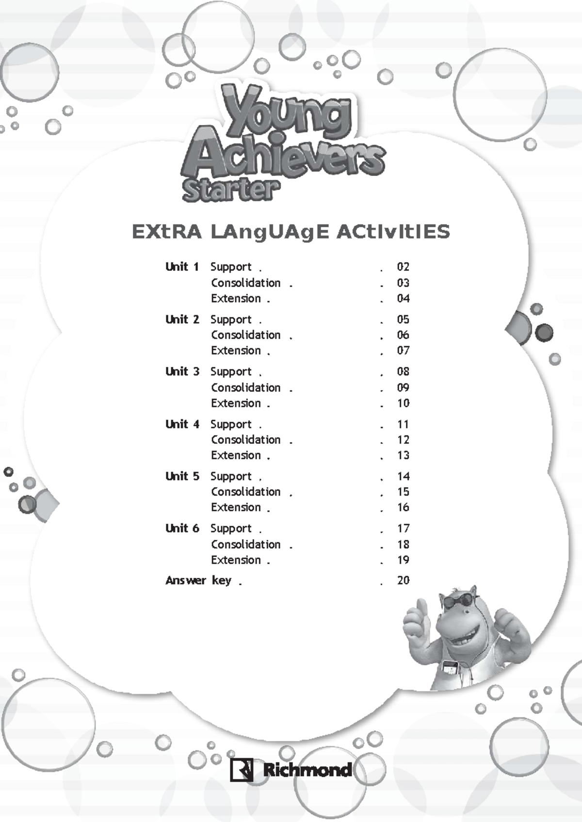 YAS TRM Language - Unit 1 to 6 Support Activities &amp; Answer Key - Studocu