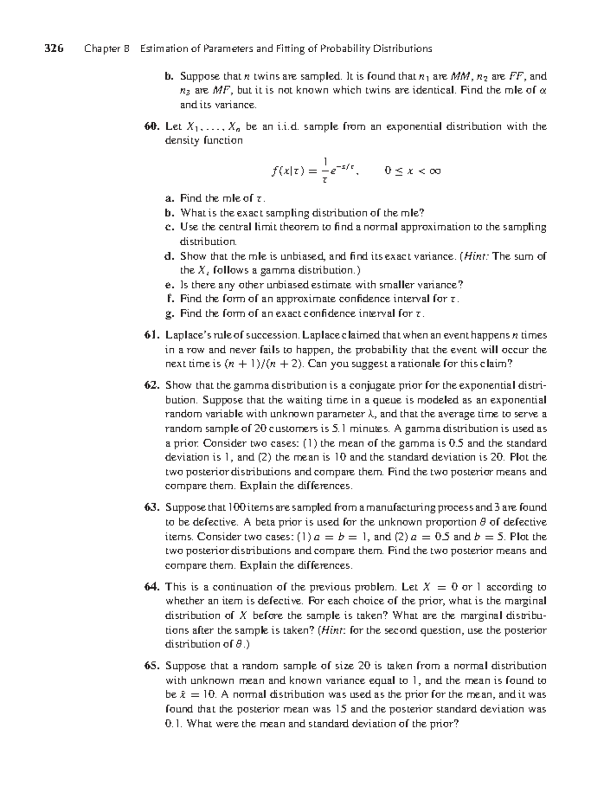 326 Chapter 8: Parameter Estimation & Probability Distribution Fitting ...