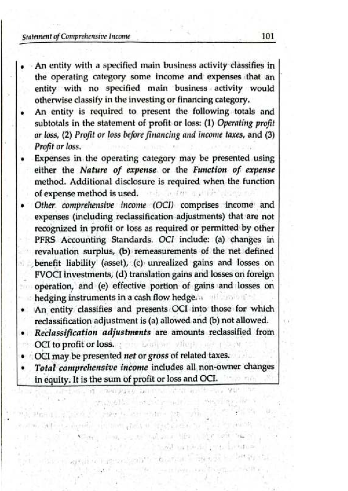 Statement of Comprehensive Income and Financial Performance Analysis ...