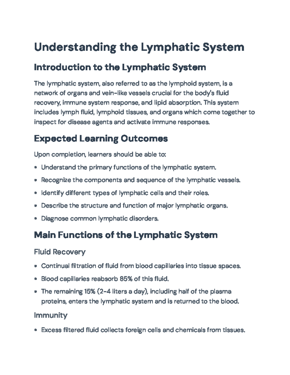Understanding the Lymphatic System: Functions, Components, and ...