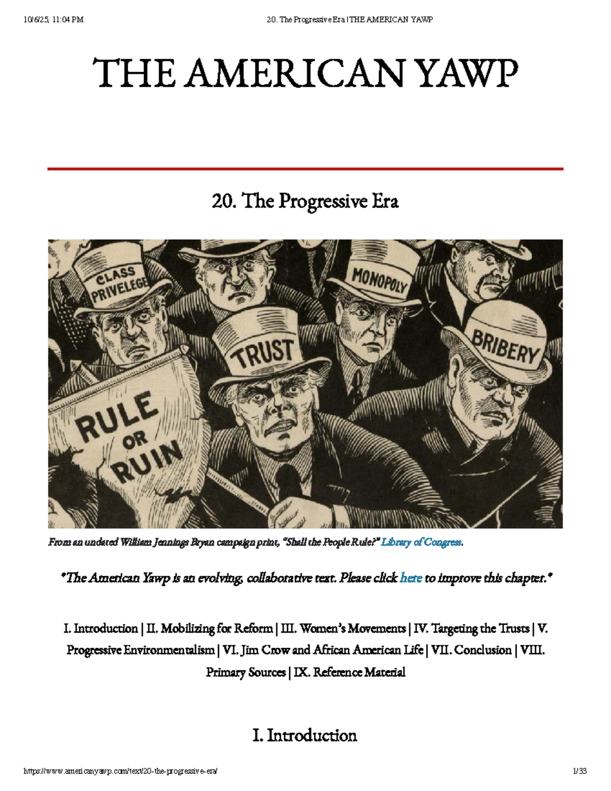 The Progressive Era: Reform Movements and Social Change in America ...