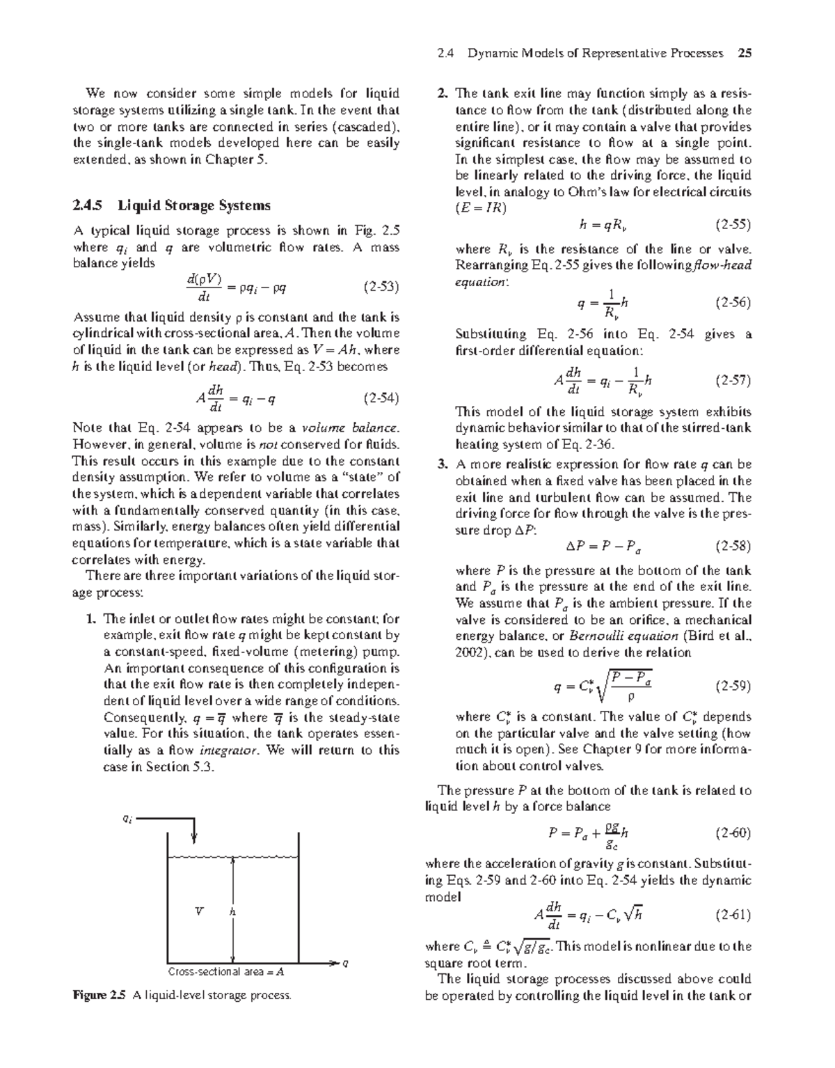 Dynamic Models of Liquid Storage Systems (Course Code: 2.4) - Studocu